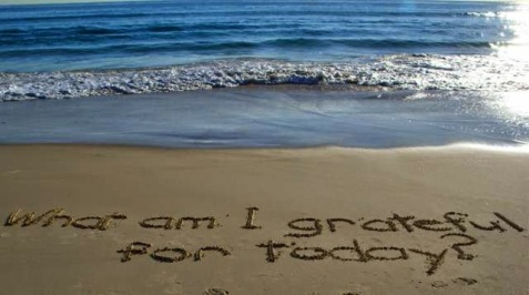 what am i grateful for today in the sand